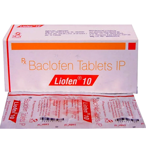 10 Mg Bac Lofen Tablets Ip - Drug Type: General Medicines