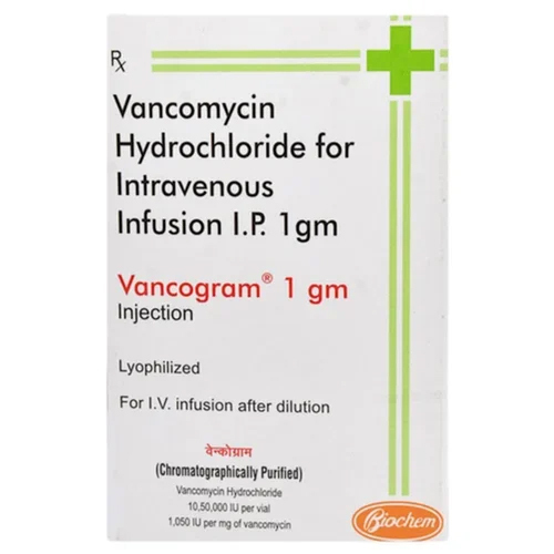 1 Gm Vancomycin Hydrochloride For Intravenous Infusion Ip - Drug Type: Injection