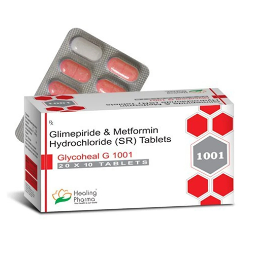 Glimepiride And Metformin Hydrochloride Sr Tablets - Dosage Form: Solid