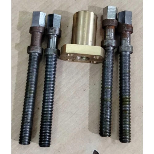 Mild Steel Lead Screws Brass Nuts Set