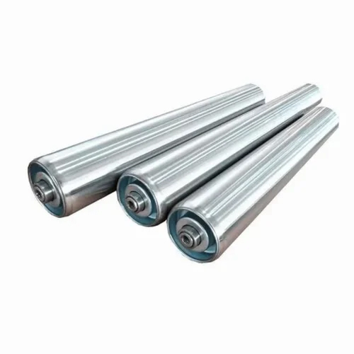 Stainless Steel Conveyor Roller - 100 MM to 2500 MM Size Range | 100 MM Height, Silver Color, Industrial Use