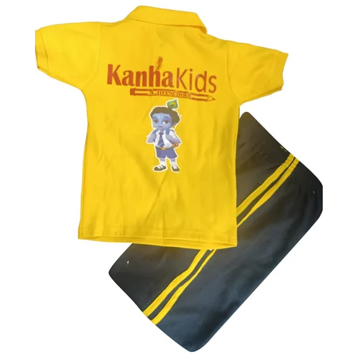 School T Shirts Shorts Uniform Set - Age Group: 5-7 Years