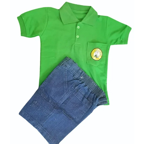 School T Shirt Short Set - Age Group: 5-7 Years