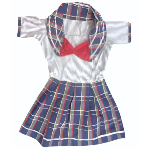 Small Girl Uniform Frock - Age Group: 5-7 Years