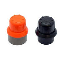 Drip Flush Valve - Durable Plastic, Standard Size | Black & Orange Coating, Corrosion Resistant, Ideal For Water Flow Regulation