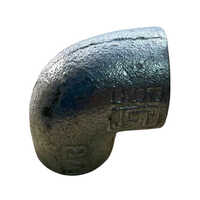 G I Pipe Elbow - Galvanized Iron, Standard Size, Powder Coated Finish | Durable 90-Degree Plumbing Fitting, Versatile for Hot Water Use, Corrosion and Rust Resistant