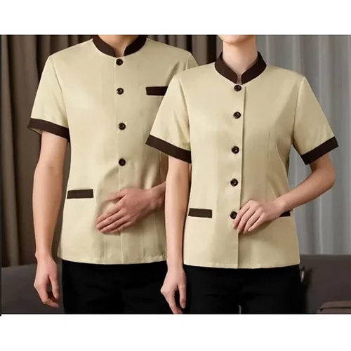 Corporate Housekeeping Uniform - Color: Beige And Brown