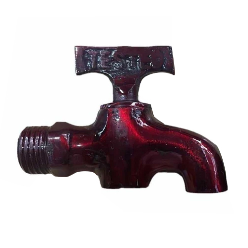 Cast Iron Water Tap - Color: Red