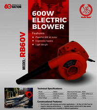 Ralli Wolf 600W Electric Blower (RB60V)