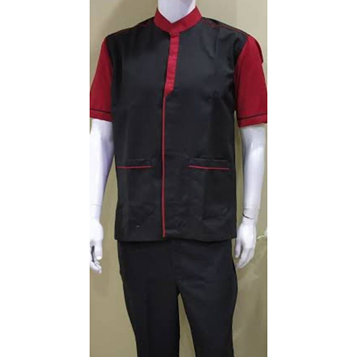 Hotel House Keeping Uniform - Color: Red And Black