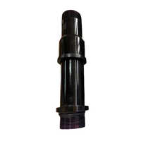 Cast Iron Column Pipe Adapter - Round Section Shape, Polished Surface Treatment | Black Finish, Durable Material With Warranty