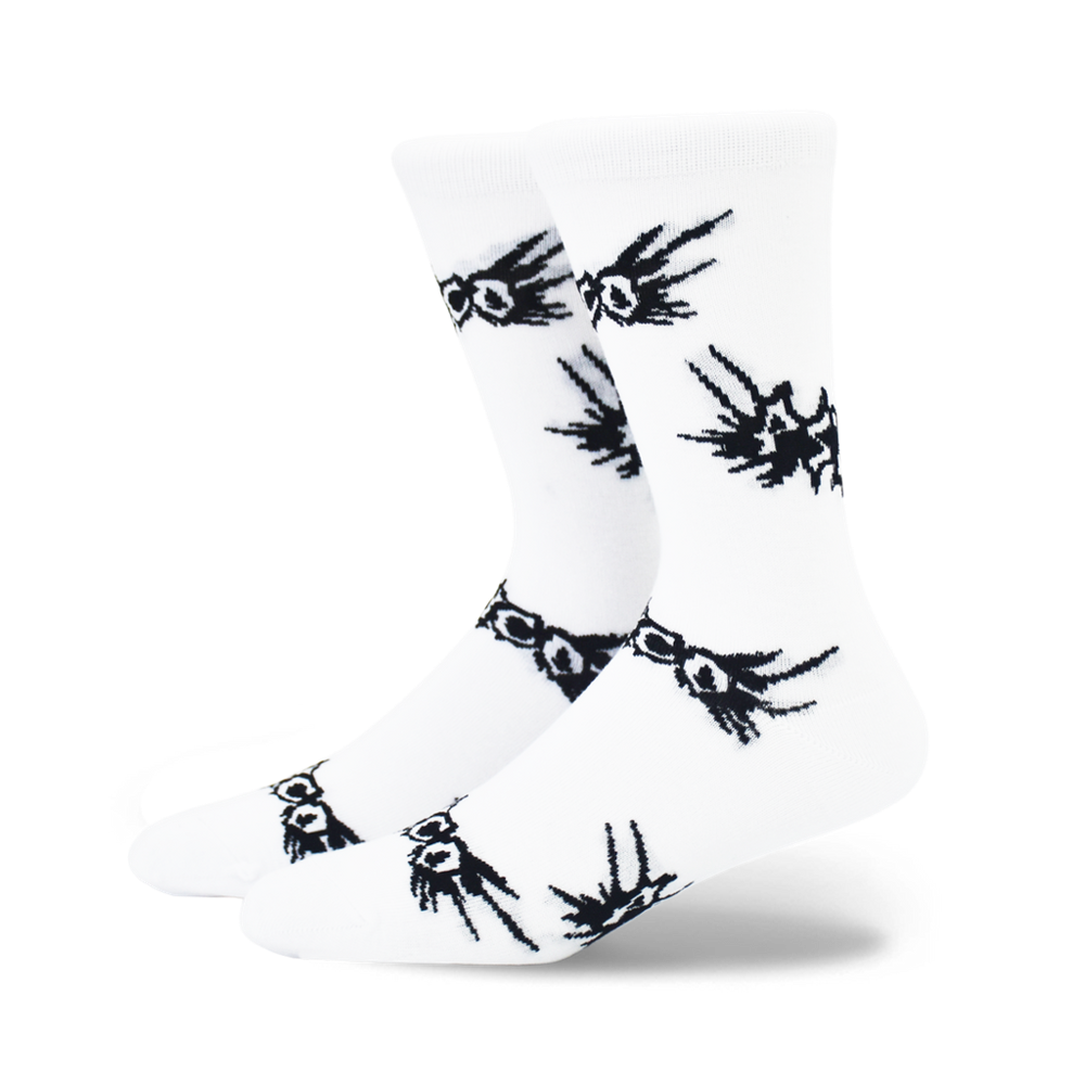 Mens Cotton Lycra Crew Socks