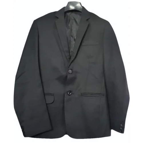 Men Collage Blazer - Color: Black