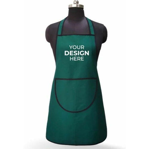 Cotton Kitchen Apron - Color: Green