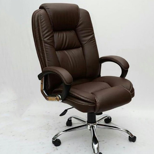 Brown Leather Executive Chair - Color: As Per Requirement