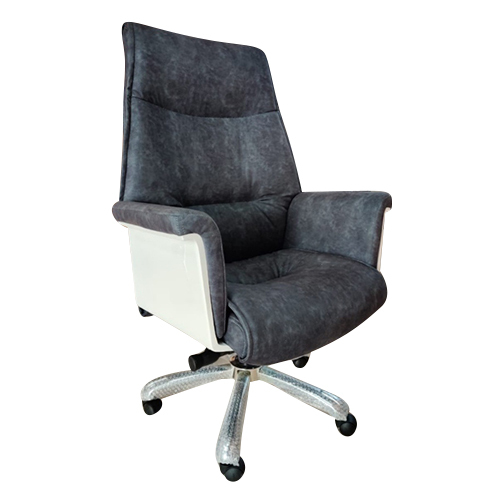 Dark Grey High Back Revolving Chair - Color: As Per Requirement