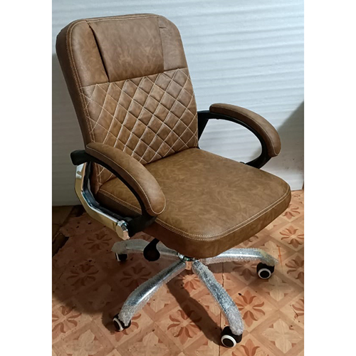 Brown Low Back Revolving Chair - Color: As Per Requirement