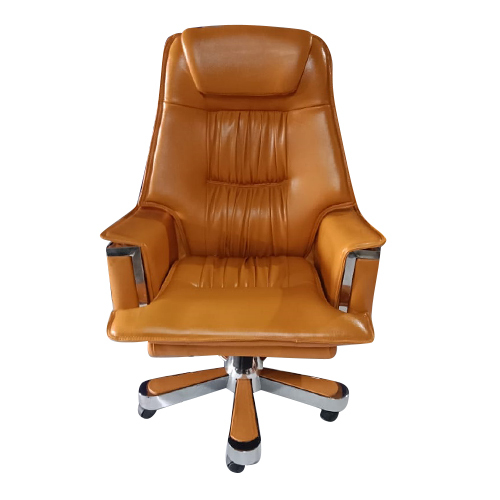 Designer Leather Office Chair - Color: As Per Requirement