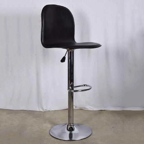 Modular Leatherette Black Bar Stool