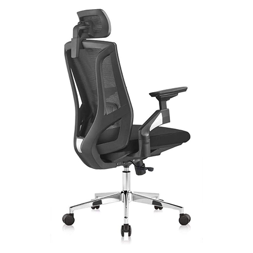 High Back Fabric Office Executive Chair - Color: Black