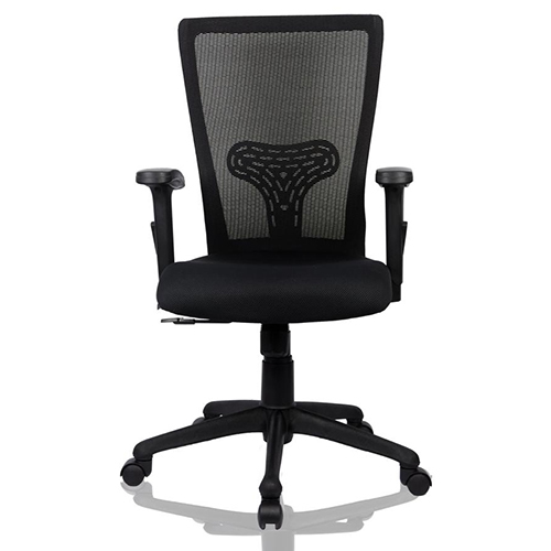 Breeze Medium Back Office Chair - Color: Black