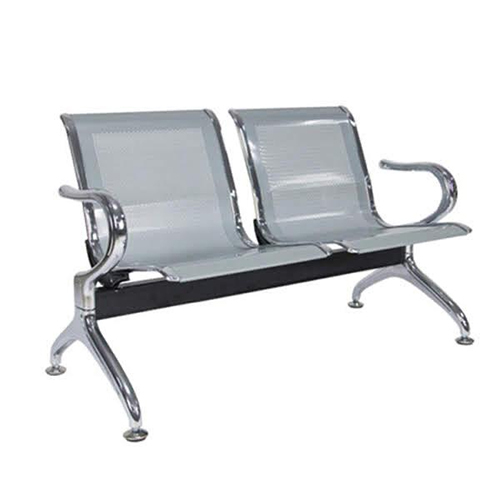 Ss 2 Seater Waiting Chair - Color: Silver