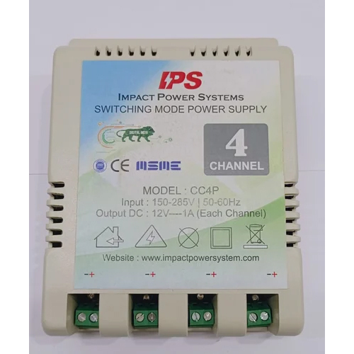 4 Channel Cctv Power Supply - Input Voltage: 300 Volt (V)