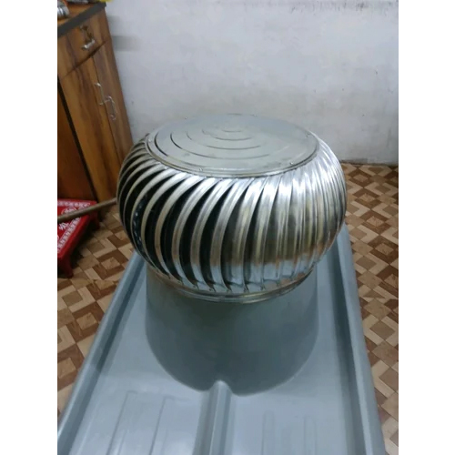 24 Inch Aluminium Ss Ventilator With Frp Standing Seam Base - Color: Silver