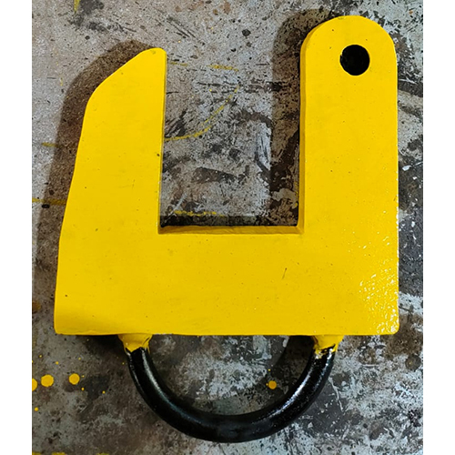 Pipe Lifting Clamp - Mild Steel, Standard Size, Yellow Powder Coated | 2 Ton Capacity, Secure Grip for Heavy Pipe Lifting, Ideal for Industrial Use
