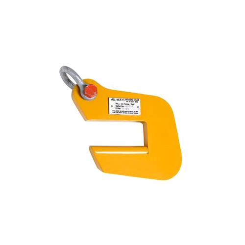 Pipe Lifting Clamp - Mild Steel, Standard Size, Yellow Powder Coated | 2 Ton Capacity, Secure Grip For Heavy Pipe Lifting, Ideal For Industrial Use