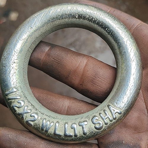 Master Oblong Ring Assembly - High-quality Alloy Steel, Oval Shape, Blue Corrosion-resistant Coating For Heavy-duty Industrial Applications