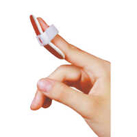 Fs-05 Mallet Finger Splint - Pvc Material, Ergonomic Design, Inbuilt Hook Loop Tape | Malleable Customization, Ethafoam Lining For Comfort