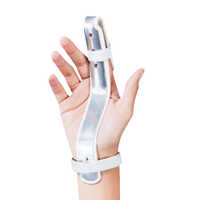 Fs-03 Finger Extension Splint - Aluminum Body, Finger Support | U Design For Protection, Ethafoam Cushioning, Hook Loop Tape For Fit