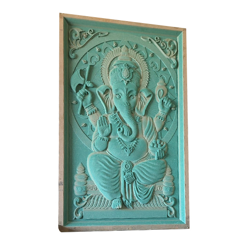 MDF 3D Ganesh JI For Wall Design