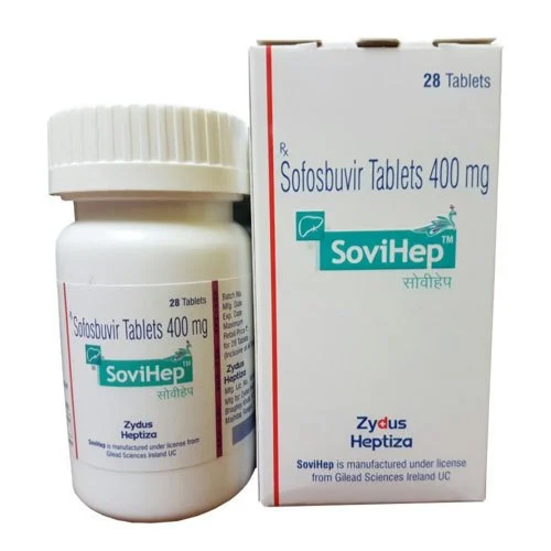 400mg Sofosbuvir Tablets - Solid Oral Dosage Form, Antiviral Agent for Chronic Hepatitis C Treatment | Requires Storage in Dry Place, Side Effects Include Fatigue