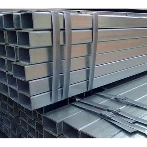 Square Galvanized Pipe - Color: Silver