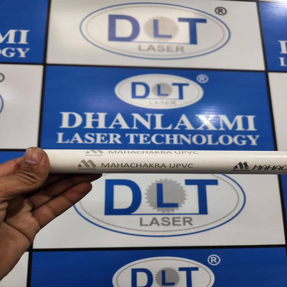 Black & White Hdpe Pipe Online Laser Marking Machine