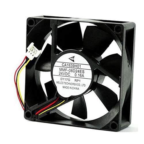  MMF-80D24ES Axial Fan 24V-0.16A DC Brushless Air Cooling Fan 5500 RPM 80 * 80 * 25mm 3Wire