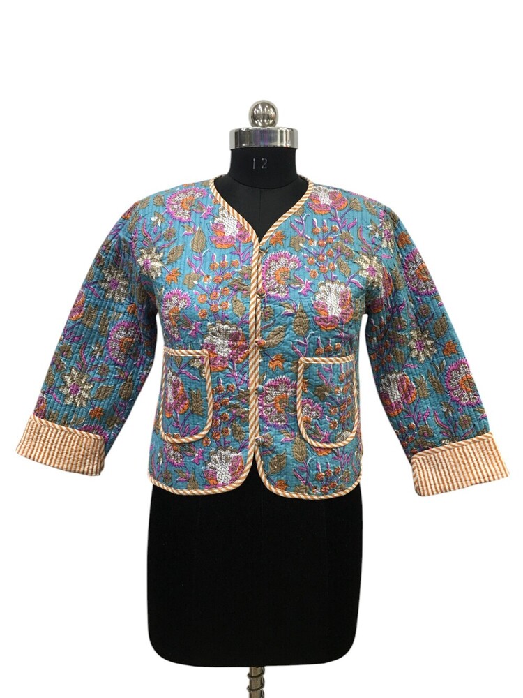 Allover Crop Quilted Jackets - Age Group: Adults