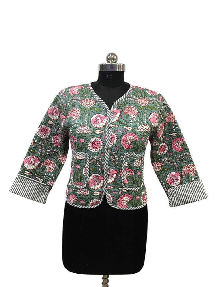 Allover Crop Quilted Jackets - Age Group: Adults