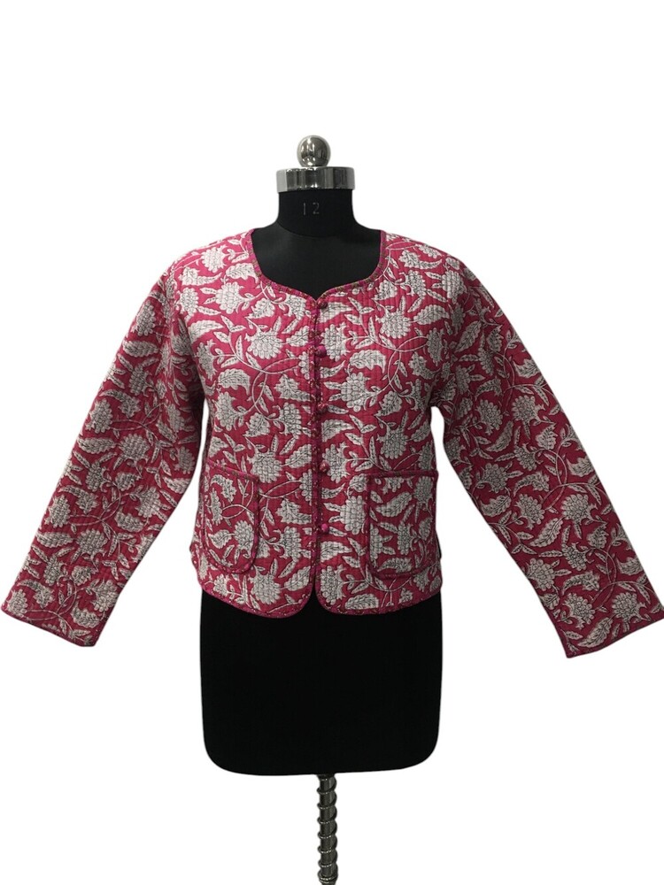 Allover Crop Quilted Jackets - Age Group: Adults
