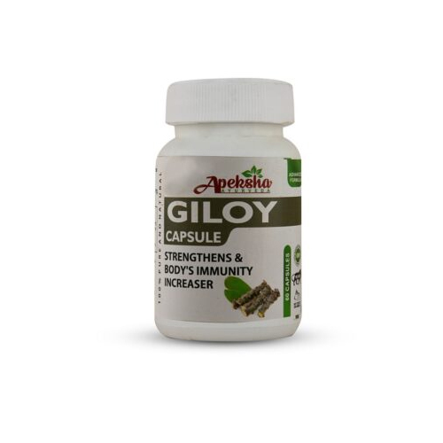 Giloy Capsules - 30 Easy-to-Swallow Herbal Capsules | Boosts Immunity & Fights Fatigue for Adults