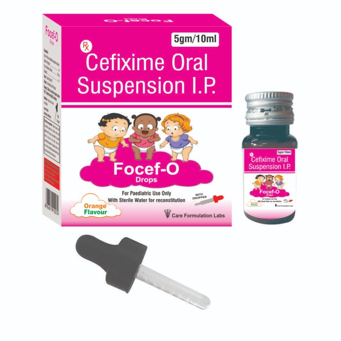 Cefixime oral suspension  10ml