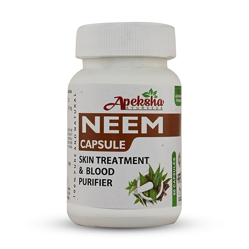 Neem Capsules - 30 Count Bottle | Herbal Medicine with Antibacterial, Antiviral, Antifungal, and Anti-Inflammatory Properties, Easy to Swallow