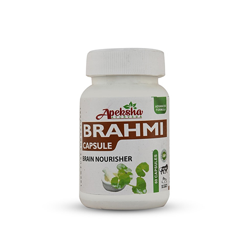 Brahmi Capsules - 30 Easy-To-Swallow Herbal Capsules | Cognitive Function Support, Anxiety Reduction, Relaxation Aid