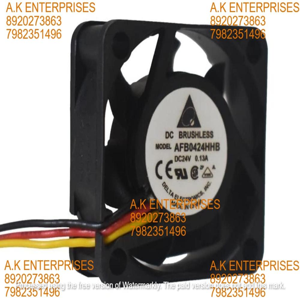 Delta AFB0424HHB Axial Fan 24V-0.13A DC Brushless Air Cooling Fan 8300 RPM 40 * 40 * 10mm 3Wire
