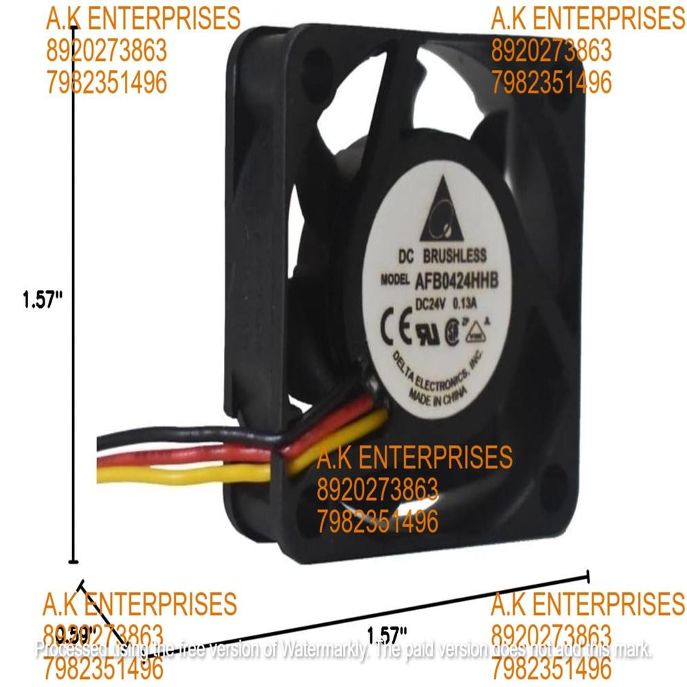 Delta AFB0424HHB Axial Fan 24V-0.13A DC Brushless Air Cooling Fan 8300 RPM 40 * 40 * 10mm 3Wire