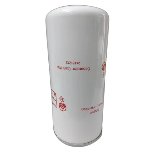 Round Oil Separator Filter - Color: White