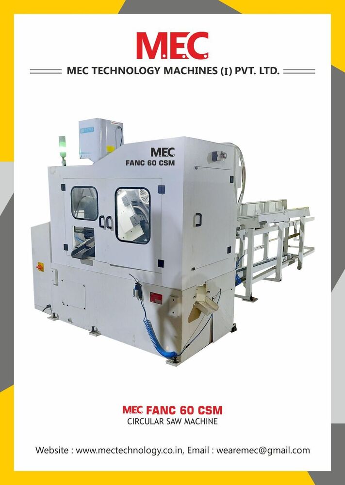 Circular Saw Metal Cutting Machine - 285 Mm Blade Size, 10 Hp Power | Fully Automatic, Plc Control, Hydraulic Clamping, Mist Cooling System