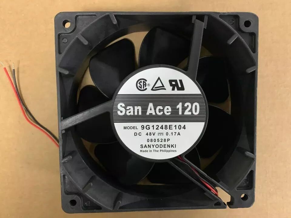 SANACE 9G1248E104 120*120*38mm DC48V 0.17A 12 cm Cooling Fan 2Wire